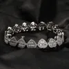 Теннисные браслеты-цепочки с сердцем и бриллиантами, мужские и женские модные браслеты в стиле хип-хоп, ювелирные изделия, серебряные, золотые цепочки