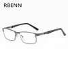 Okulary przeciwsłoneczne ramy rbenn stal nierdzewna Men Business Reading okulary dla czytelników męskie okulary optyczne 1 0 1 5 2 0 2 5 3 0 3 5 4 0 231011