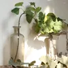 Flores decorativas plantas artificiais folha ginkgo biloba galhos de árvores de plástico ao ar livre folhas artesanais para festa diy decoração de escritório em casa