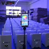 V-Show Battery Uplight 6x18w RGBWA+UV 6 in 1 led par light wireless battery & Remote Control 10pcs with Charging case