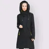 Parka da donna in piumino DOCERO Designer Primavera Autunno Giacca da donna in cotone sottile Cappotto lungo antivento elegante con cappuccio trapuntato 231011