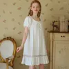 Damen-Nachtwäsche, Prinzessinnen-Nachtwäsche, süße Spitze, Spleiß-Nachtkleid, Damen-Baumwolle, Kawaii-Nachthemd, sexy Nachthemd, Vintage-Kurznachthemd