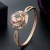 Zestawy biżuterii ślubnej Zlxgirl Luksusowa marka Lopard Kolor Women Bransoletka Weselna Bransoletka z biżuterią pierścieniową Wysoka Cz Cubic Crystal 231012