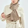 Schals aus 100 % Wolle, gestrickt, lang, für Damen, Winter, weich, warm, Kaschmir wie Pashmina, Bandana, Wraps, solide Korea-Mode, Hijabs 231012