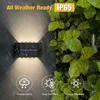 Energia solar led luzes de parede do jardim ao ar livre decoração à prova dwaterproof água rua lâmpada solar para pátio cerca varanda varanda