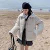 Mulheres para baixo parkas inverno curto algodão jaqueta feminina parka casaco coreano engrossar à prova de vento casual quente outerwear 231011
