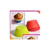 Cupcake Sile Muffin Cake Cupcake Cup Mod Case Bakeware Maker Mold Tray Baking Jumbo Xb Home Garden Kitchen, Dining Bar Bakeware Dhuy0