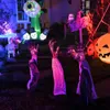 Autres fournitures de fête d'événement Décoration d'Halloween 8pcs Jardin extérieur Pelouse Zombie Mains Noir Horreur Zombie Bras Stakes Ornements Maison hantée Accessoires T231012