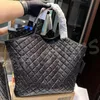 Luxe Icare Maxi boodschappentas Gewatteerde lederen designer dames heren handtas Grote capaciteit Tote schoudertassen met sluiting