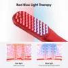 Hair Brushes Red Blue LED Light Therapy Anti Hair Loss Brush Scalp Vibrating Massage Comb Relief Fatigue Electric Head Massage Comb Hair Care 231012