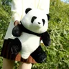 Fournitures de jouets de Noël Réaliste Beau Panda Mignon En Peluche Vraie Vie Animal Doux Simulé Panda En Peluche Jouet Anniversaire Noël Bébé Cadeaux Jouets Pour Enfants R231012