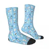 Herrensocken Muster Blauer Hintergrund Zahn Zähne Zahnspangen Stomatologie Abteilung Männlich Herren Damen Sommerstrümpfe Polyester