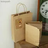 Albümler Kitaplar Retro Kraft Paper Cover Fotoğraf Albümü Boş Kraft Sayfa Düğün Konuk Kitabı Bebek Anılar Hediye Gevşek Yaprak Scrapbookl231012