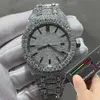 Designer Watches Quality Moissanite Automatic Silver Diamonds Pass Test Top 2023 Version ETA Movement 904l Rostfritt stål Iced Out Sapphire Watch Waterproof
