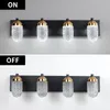 Fåfänga lampor med 4 LED -glödlampor för badrumbelysning
