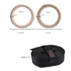 Gymnastic Rings Wooden 28/32MM Fitness Gymnastics Rings with Adjustable Cam Buckle Straps Fitness Home Gym Equipment Strength Training Equipment 231012