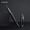 Canetas fonte LT Hongdian 6013 Black Metal Pen Mens Business EFF Curvo Nib Rotating Cap Office Gift Ink 231011