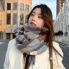Scarves Scarf female winter Korean version of everything with British classic checker thickened students autumn male neck warm lo 231012