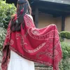 Szaliki w stylu bohemii kobiety podwójna strona nerkowca kaszmir kaszmir paszmina szalik owinięcie szal damska etniczna podróż z dużymi rozmiarem
