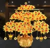 Feng Shui Soldi Lucky Rich Tree Craft Cristallo naturale Ufficio Creativo Home Room Decor T2003318972382