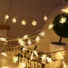 Kerstversiering Ornamenten Boom LED Sneeuwvlokken Lichten String Garland Holiday Natal Navidad Kerst Home Decor