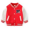 Cardigan Kids Winter Jacket Button Casual Letter Baseball Uniform Coats Round Neck Cardigan Sportswear Autumn and Winter Child Clothes 231012