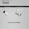 Ceiling Lights Saiyo Led Track Lights COB 7W 12W 18W Aluminum High quality Rail lamp For Kitchen Store Ceiling lamp Q231012