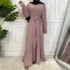 Ethnic Clothing Hijab Summer Dress Turkish Knitwear Robe Moroccan Style Islamic Kaftan Abaya Satin African Muslim Sets Algerian Caftan