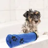 Vêtements pour chiens Serviette de bain pour animaux de compagnie Serviettes absorbantes Absorption d'eau Douche Fibre Chaton Chat Chiot Fournitures Boutique