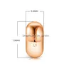 2PCS SILE STOPSPER حبات لـ DIY السوار الأصلي صنع المجوهرات الراقية DHGARDEN OT84E