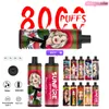 Originele Sunfire 7000 Puff 8000 E Sigaret 0 mg 20 mg 30 mg 50 mg Wegwerpvapen voorgevuld 16 ml 18 ml Pods Carts 1300mAh Batterij Vape Pen Device Puff 7K 8K Instock