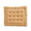 Yastık koltuk kurabiye şekilli yumuşak doku geniş uygulama taban paspaslı ev malzemeleri sevimli sırtlık