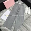 Women Elastic Waist Pants Summer Sport Loose Pants Designer Casual Style Sportwear Wide Leg Pants