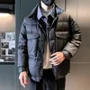 Vestes pour hommes hiver denim épissage coton rembourré pardessus épaissi lâche décontracté haute rue Parkas hommes hauts vêtements masculins 231011