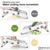 Outils de légumes de fruits 18 types réglable Mandoline Slicer en acier inoxydable Jienner Râpe Oignon Coupe-pomme de terre Kc0326 Drop Delivery Dhi9C