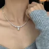 Designer Women Choker New Party Wedding Gift Brand Pearl Necklace Gold Plated High Sense Je 77