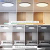 Plafoniere TUYA Zigbee 24W LED Plafoniera RGBCW Lampada da bagno dimmerabile Luce ultrasottile per montaggio superficiale Alexa Google Home SmartThings Q231012