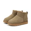 Botas para niños pequeños Australia Diseñador de nieve Niños Invierno Clásico Ultra Mini Bota Botton Botines para bebés Zapatos de gamuza de piel para niños ies