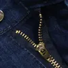 Jeans pour hommes Nouveauté Jeans extensibles pour hommes printemps automne décontracté haute qualité coton coupe régulière Denim pantalon bleu foncé Baggy pantalon L23101