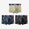 4 paires de sous-vêtements pour hommes en soie glacée grande taille été respirant boxers à séchage rapide adulte sexy taille moyenne boxer tête homme