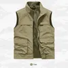 Men's Vests Clothing Summer Vest Man Coat Hunting Mesh Winter Jackets Tactical Military Multipocket Sleeveless Jacket 231011