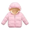 Cardigan Neonato Giacche per bambini Ragazzi Cappotti invernali spessi Caldi Capispalla in cashmere per ragazze Giacca con cappuccio Vestiti per bambini Cappotto per bambini 16Y 231012