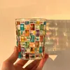 ワイングラスイタリアゼッキンデザインクリスタル色ウイスキーガラスジュースコーヒータンブラーゴシックデザズルウィスキーリカーカップ冷水ガラス製品
