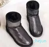 Genuine Leather Waterproof Classic Lady Thick Plush Boots Women's Shoes Warm Shoes Winter Mujer Botas Woman Snow Boots
