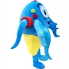 Niebieski Octopus Mascot Costume Wysoka jakość kreskówka Anime Postacie dorośli rozmiar świątecznej imprezy na zewnątrz strój reklamowy