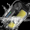 ヘッドランプLED LED COBヘッドマウント懐中電灯USB充電式屋外ヘッドライトハイキングのための軽量インテリジェントセンシングQ231013