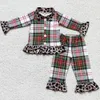 Pyjamas Boutique Baby Girls Pyjamas Set Christmas Sleepwear Söta barn Sybling Pyjamas Fashion Girls Nightgown Wholesale 231012