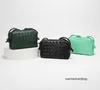 Designer Botega V luxe tas Authentieke Messenger Leren tassen Tas Mode Cassettes Geweven Dames Lus Winter Klein Vierkant Veelzijdig Zachte schoudertas OutlZGSX