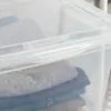 収納バッグクォートジャンボスタッカブルプラスチッククローゼットオーガナイザーボックス6のクリアセット