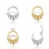 Näsringar Studs Septum Piercing Titanium Nose Ring Hoop Clips Helix Earrings Woman Tragus Industrial Brosk LaBret Hinge Segment DHC9E